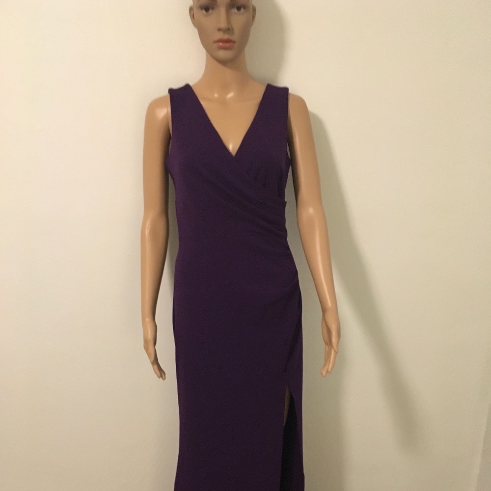 New Purple evening or event maxi dress